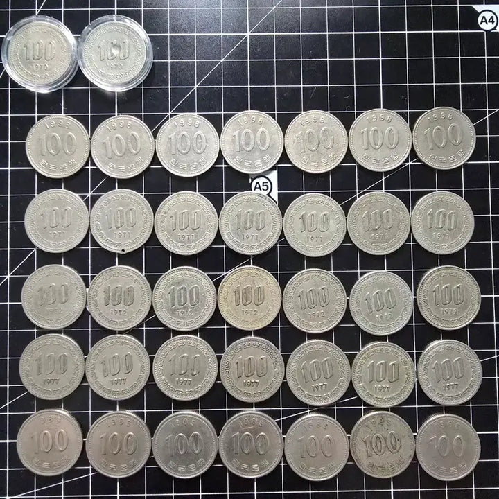 [BUNJANG] 100 Won Coin Collection (1970-1998) / 100주 (70-98년 모음)