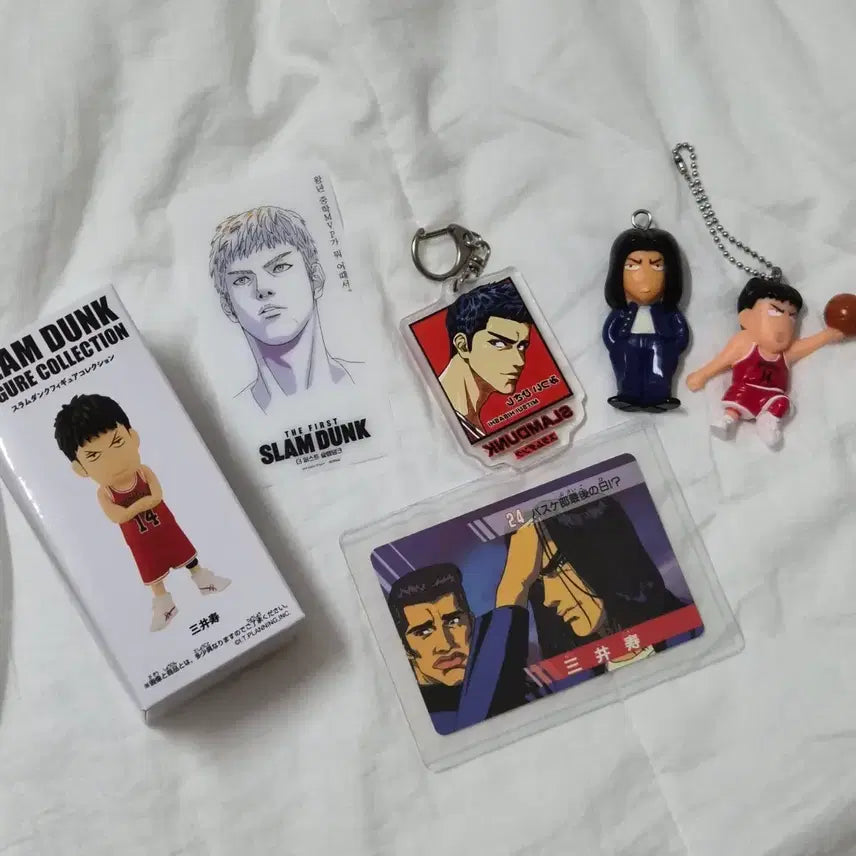 [BUNJANG] Slam Dunk Dae Man Jeong Figure Keychain Card Bundle Set / 슬램덩크 정대만 피규어 키링 카드 일괄