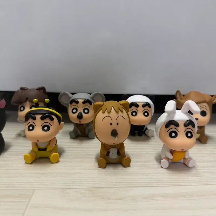 [BUNJANG] Crayon Shin-chan Animal Figure 10-Piece Set (Unsealed) / 짱구 동물 피규어 10개 세트 (개봉)