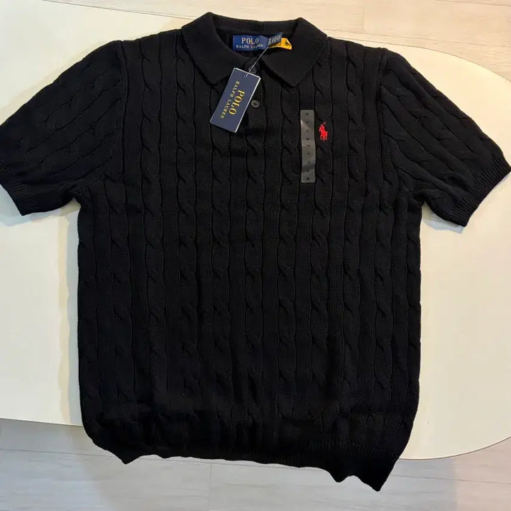 [SOLD OUT] 폴로 남성용 반팔니트 카라티 (블랙/화이트)