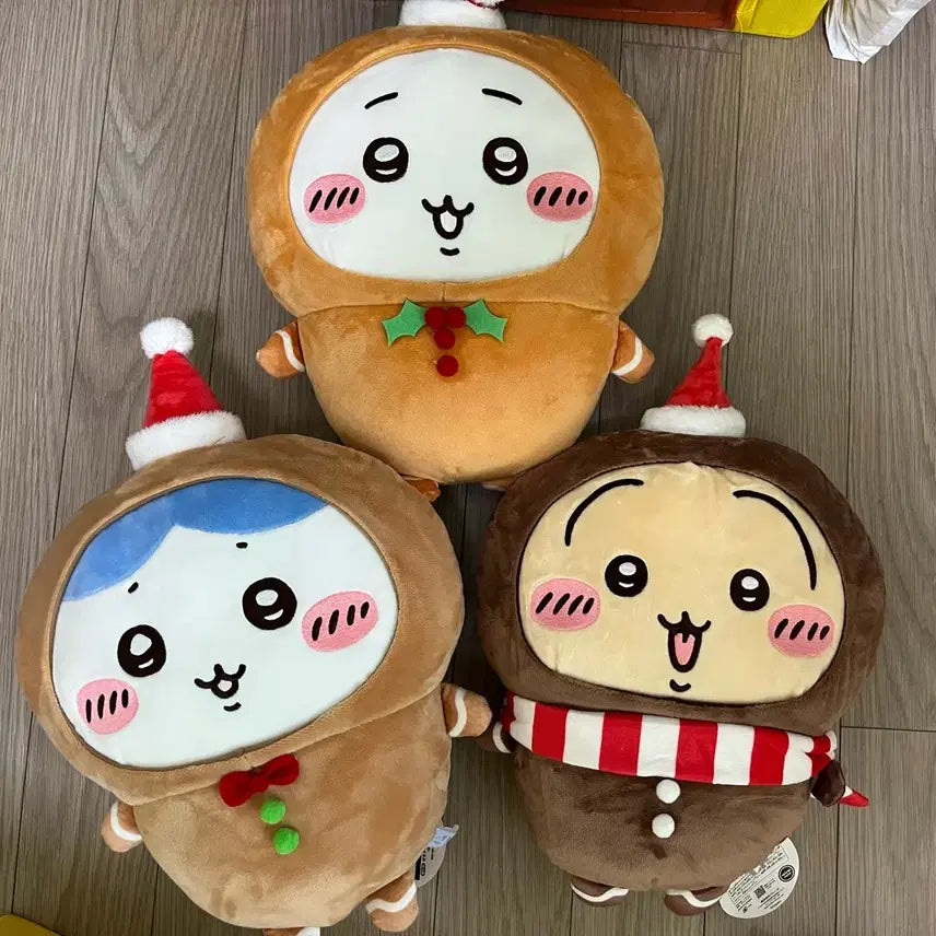 [BUNJANG] Chiikawa Gingerbread Doll Set (3 Types) / 치이카와 진저브레드 인형 3종 세트