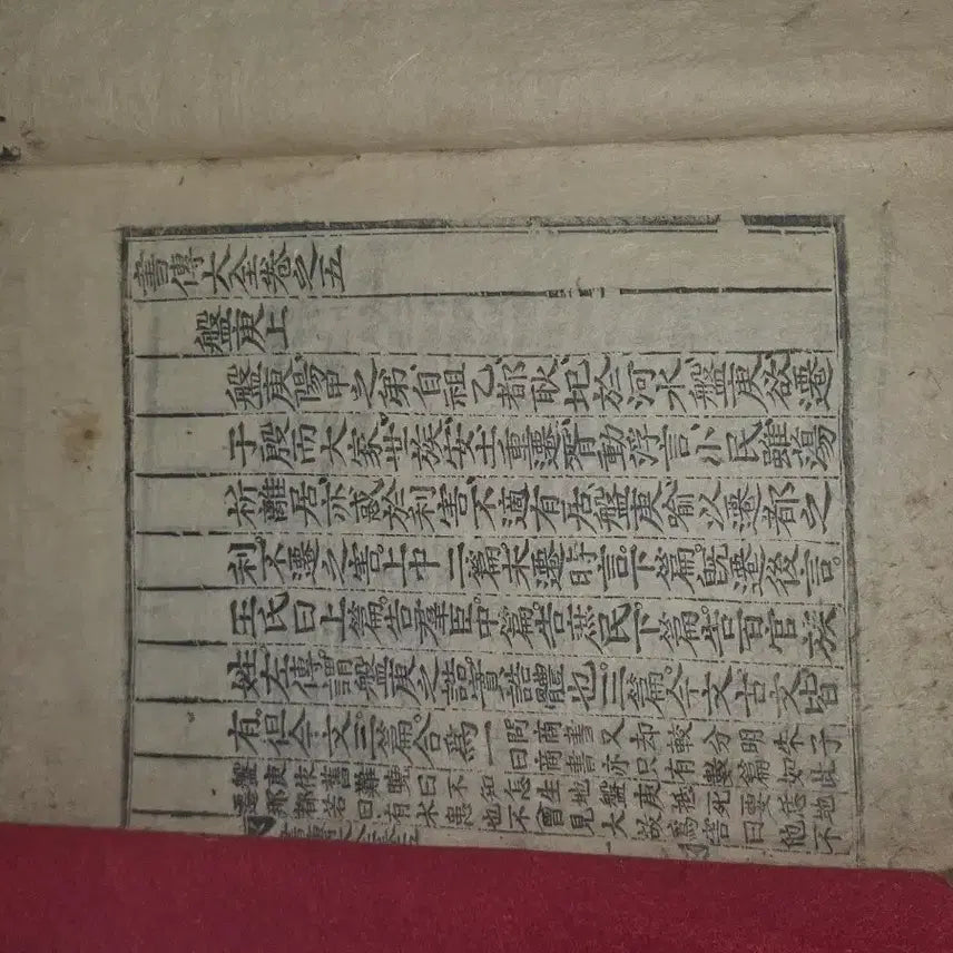 [BUNJANG] Joseon Old Book: Sejeondaejeon (Commentary on the Book of Documents) Volume 5 - Bangyeok Sang / [조선 고서] 서전대전() 권5 (반경 상) | 상태 양호, 소장인(도장