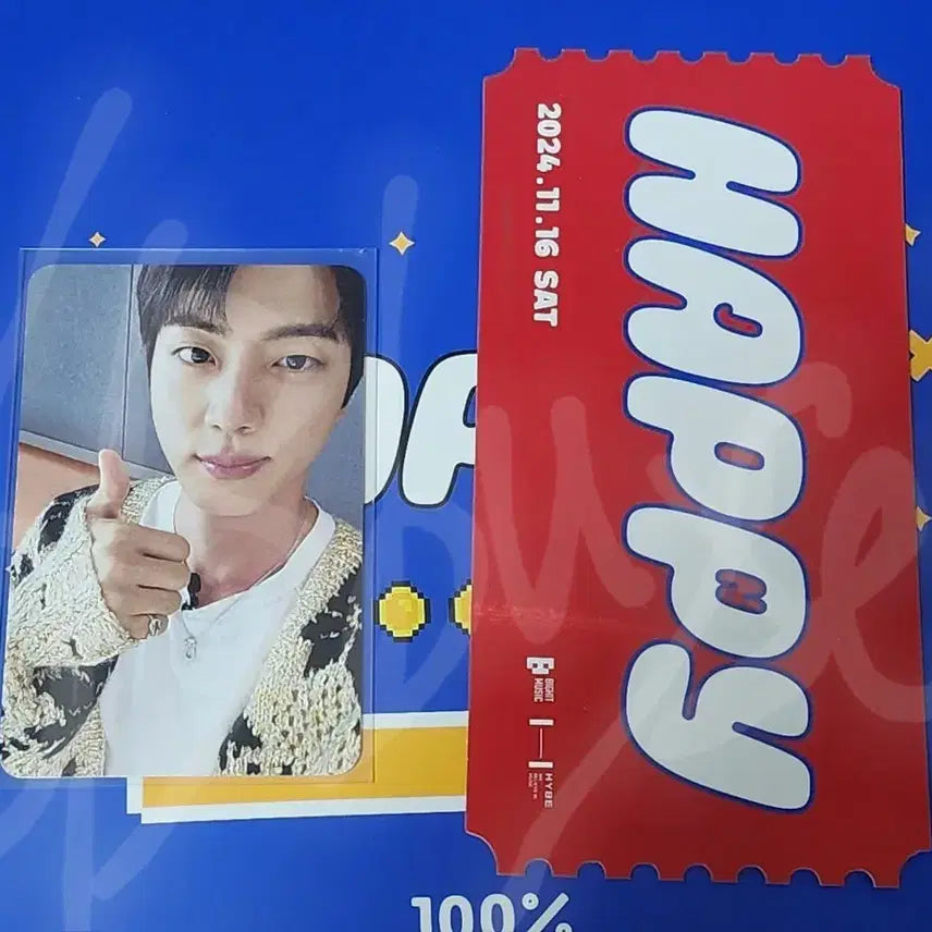 [BUNJANG] BTS Jin Seokjin Happy Showcase Goods Photocard / 방탄소년단 진 석진 해피 쇼케이스 역조공 굿즈 포카