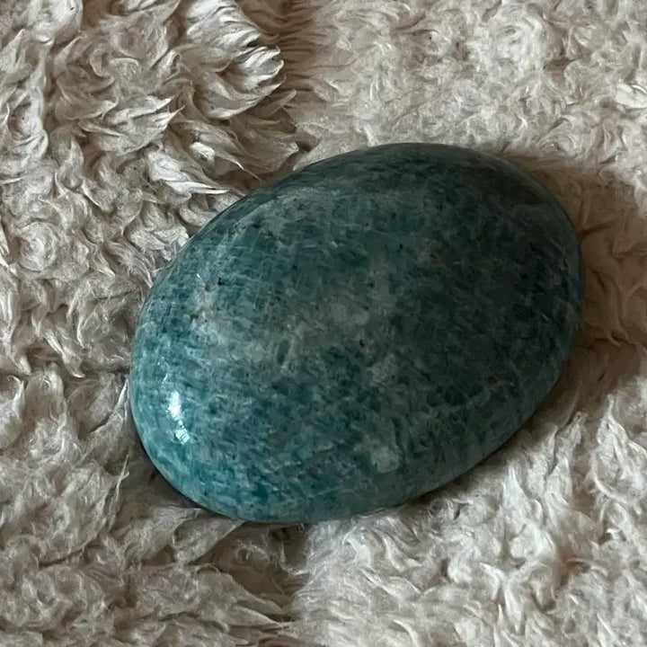 [BUNJANG] Amazonite Palm Stone Natural Gemstone / 천연원석 아마조나이트 팜스톤 원석