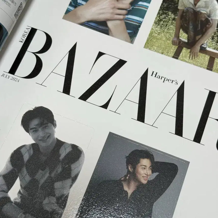 [BUNJANG] Byeon Woo Seok Bazaar Magazine Photocard Set / 변우석 바자 잡지 화보 (포카포함)
