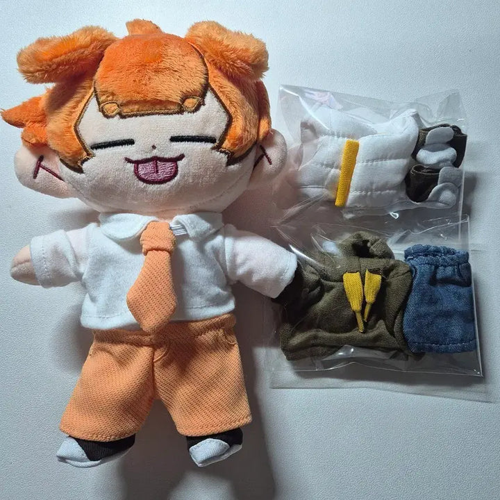 [BUNJANG] Pixelie Dokgae Plush + Misuban Outfit Set / 잠뜰 픽셀리 덕개 봉제인형+미수반 옷 세트