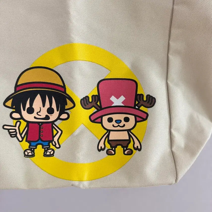 [BUNJANG] One Piece Licensed Large Tote Bag - Luffy &amp; Chopper / 원피스 정품 라이선스 대형 토트백 / 루피 쵸파 굿즈