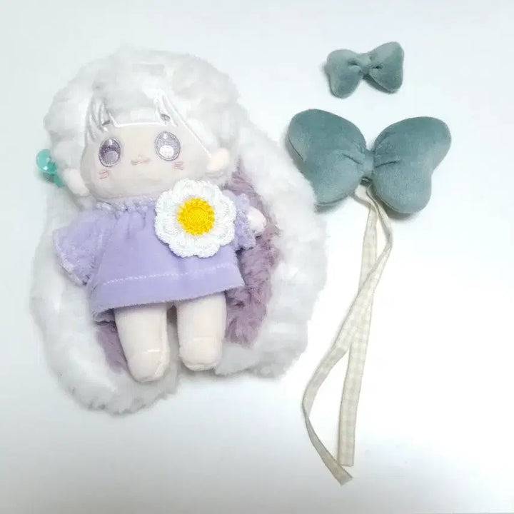 [BUNJANG] Handmade Doll Ribbon Set (Red &amp; Green) / 솜인형 수제 리본 레드 그린 일괄