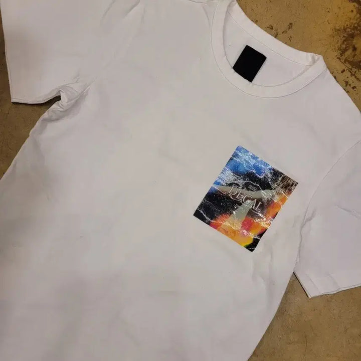 [SOLD OUT] 준지 리플렉티브 데칼 오버핏 티셔츠 반팔티 화이트 44 우영미 솔리드옴므