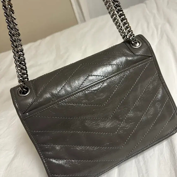 [SOLD OUT] 로랑 숄더백  다크 그레이