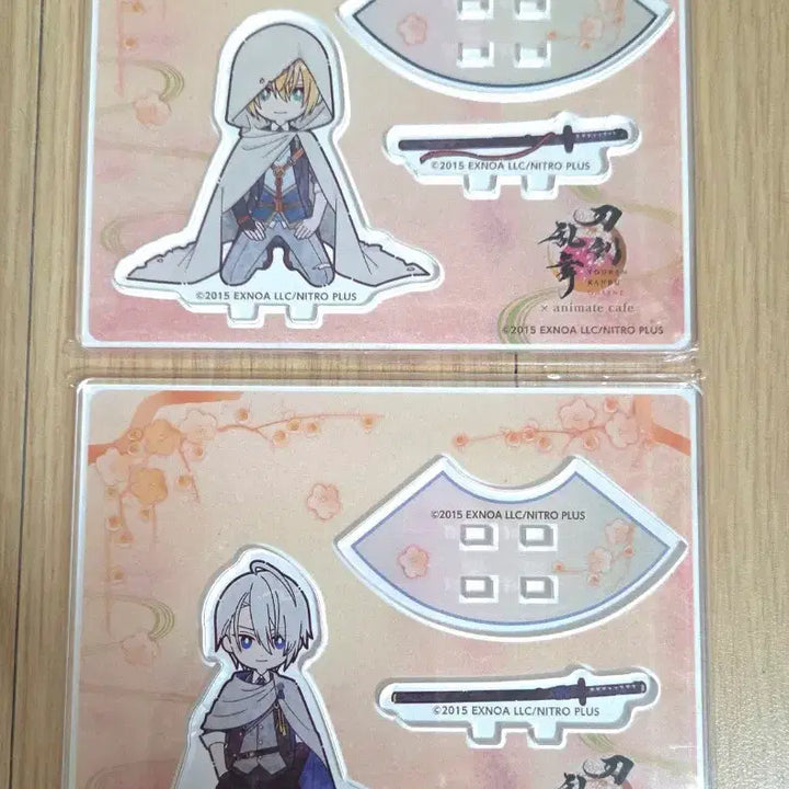 [BUNJANG] Touken Ranbu Yamanbagiri Kunihiro &amp; Chougi Mini Quanza Acrylic Standee Set / 택포) 도검난무 야만바기리 쿠니히로 쵸우기 미니궤좌 아크릴 2종 일괄