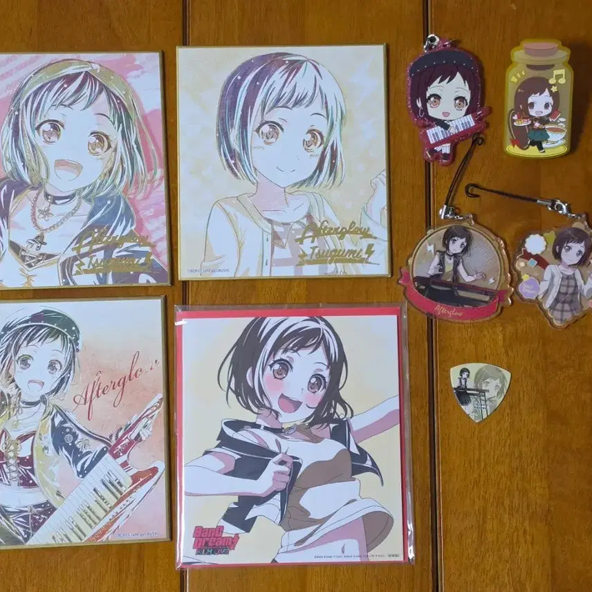 [BUNJANG] BanG Dream! Afterglow Tsugumi Color Paper Strap Bundle Set / 뱅드림 애프터글로우 츠구미 색지 스트랩 일괄