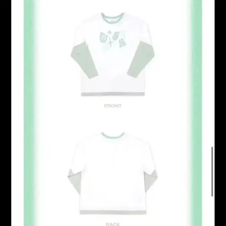 [BUNJANG] NCT WISH Layered T-Shirt MD / 오늘만 3.5)엔시티 위시 레이어드 티셔츠md