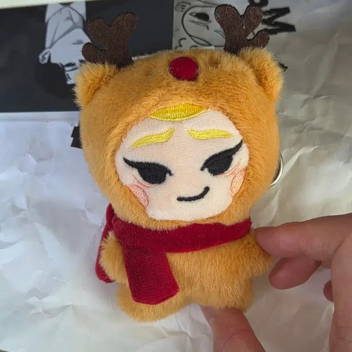 [BUNJANG] Lookism Kim Jun-gu Christmas Rudolph Keyring Doll / 외모지상주의 외지주 김준구 크리스마스 키링 인형 루돌프