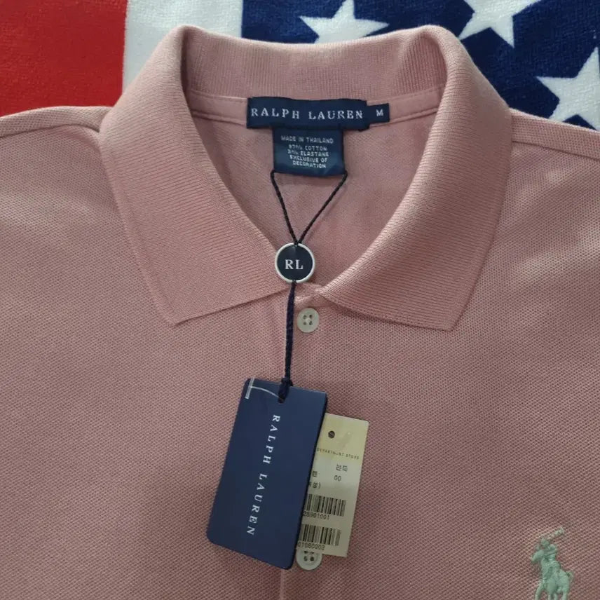 [SOLD OUT] 폴로 랄프로렌 여성 반팔 카라티 코랄 핑크 딱붙