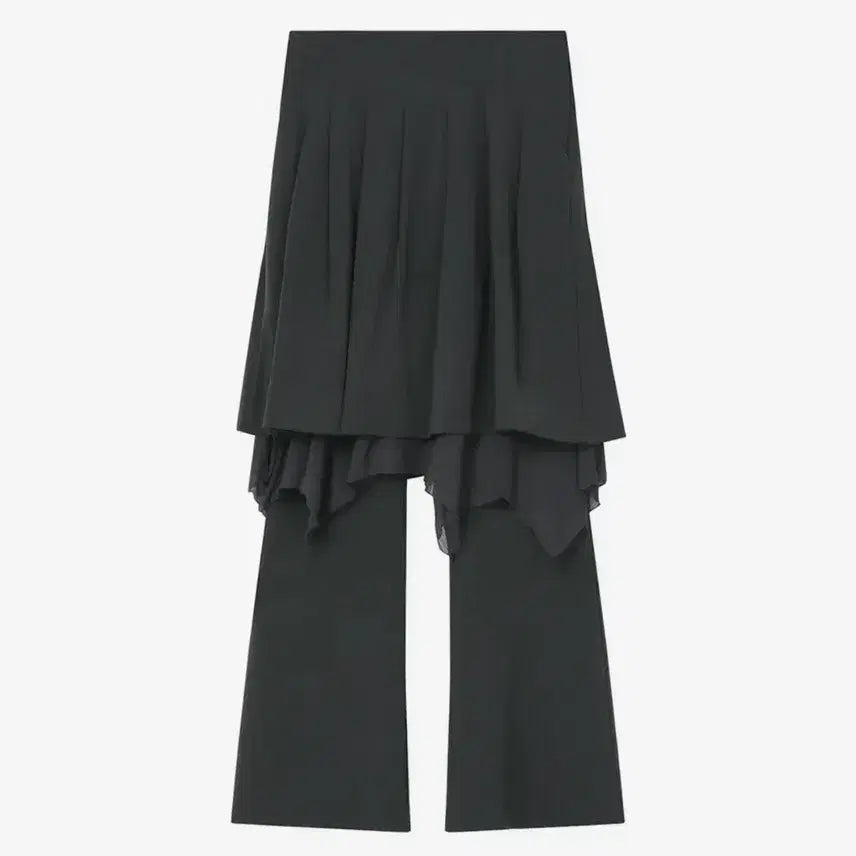 [SOLD OUT] 미세키서울 레이어드 스커트 팬츠 차콜