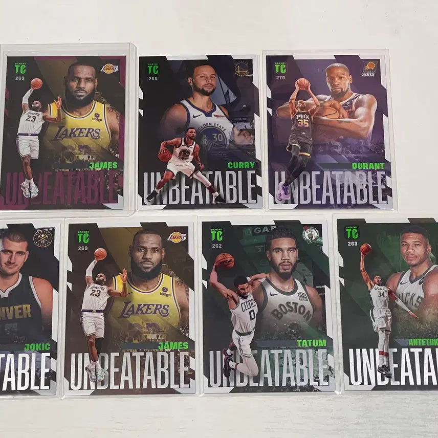 [BUNJANG] LeBron James Panini Top Class Royal Purple Card Bundle / NBA파니니 정품 탑클래스 르브론제임스 로얄퍼플 외 6매 일괄판매해요^^