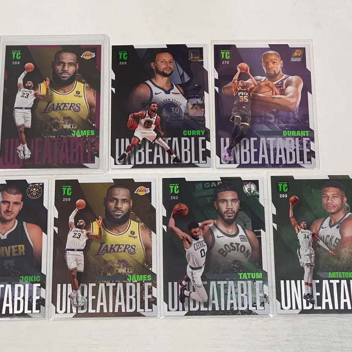 [BUNJANG] LeBron James Panini Top Class Royal Purple Card Bundle / NBA파니니 정품 탑클래스 르브론제임스 로얄퍼플 외 6매 일괄판매해요^^