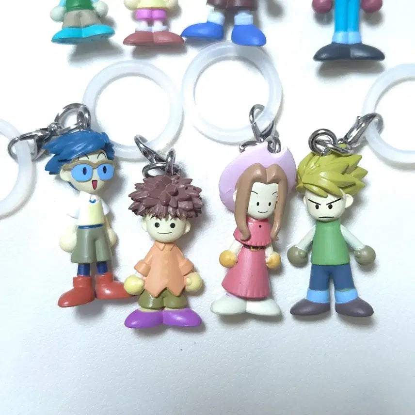 [BUNJANG] Digimon Adventure Mejirushi Series 2 Wooden Doll Keyring Gacha Full Set (8 Types) / 8종 풀세트) 디지몬어드벤처 메지루시 2탄 목각인형 키링 가챠 전종 일괄