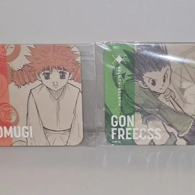 [BUNJANG] Hunter x Hunter Gon &amp; Komugi Original Art Coaster Bundle Set / (일괄)헌터헌터 곤 코무기 진 원화 아트 코스터