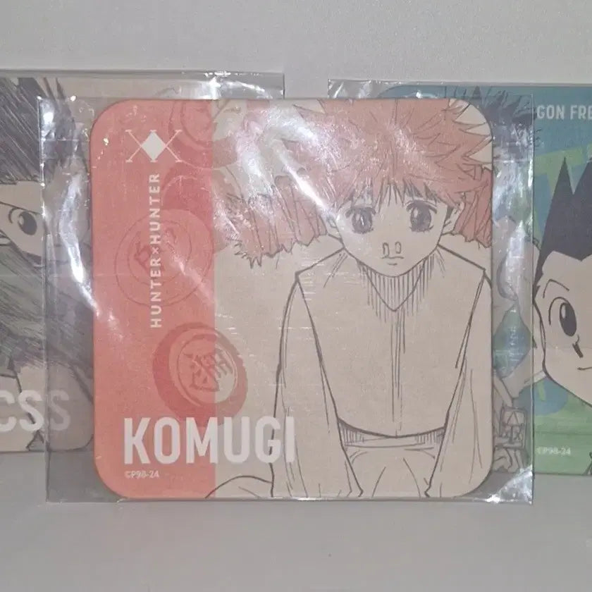 [BUNJANG] Hunter x Hunter Gon &amp; Komugi Original Art Coaster Bundle Set / (일괄)헌터헌터 곤 코무기 진 원화 아트 코스터