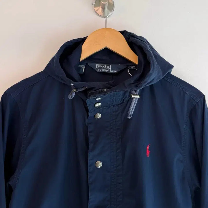 [SOLD OUT] 폴로 랄프로렌 루즈핏 딥네이비 코튼 후드 자켓
