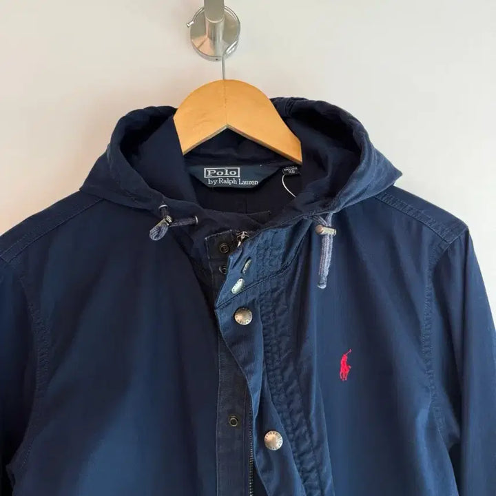 [SOLD OUT] 폴로 랄프로렌 루즈핏 딥네이비 코튼 후드 자켓