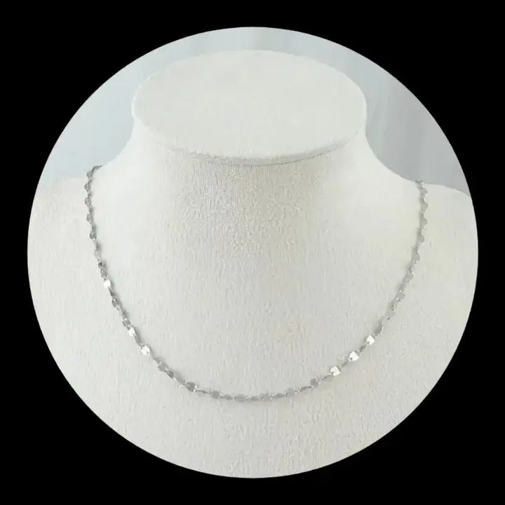 [BUNJANG] Authentic 999 Silver Lip Chain Necklace / 999  정품 실버 목걸이