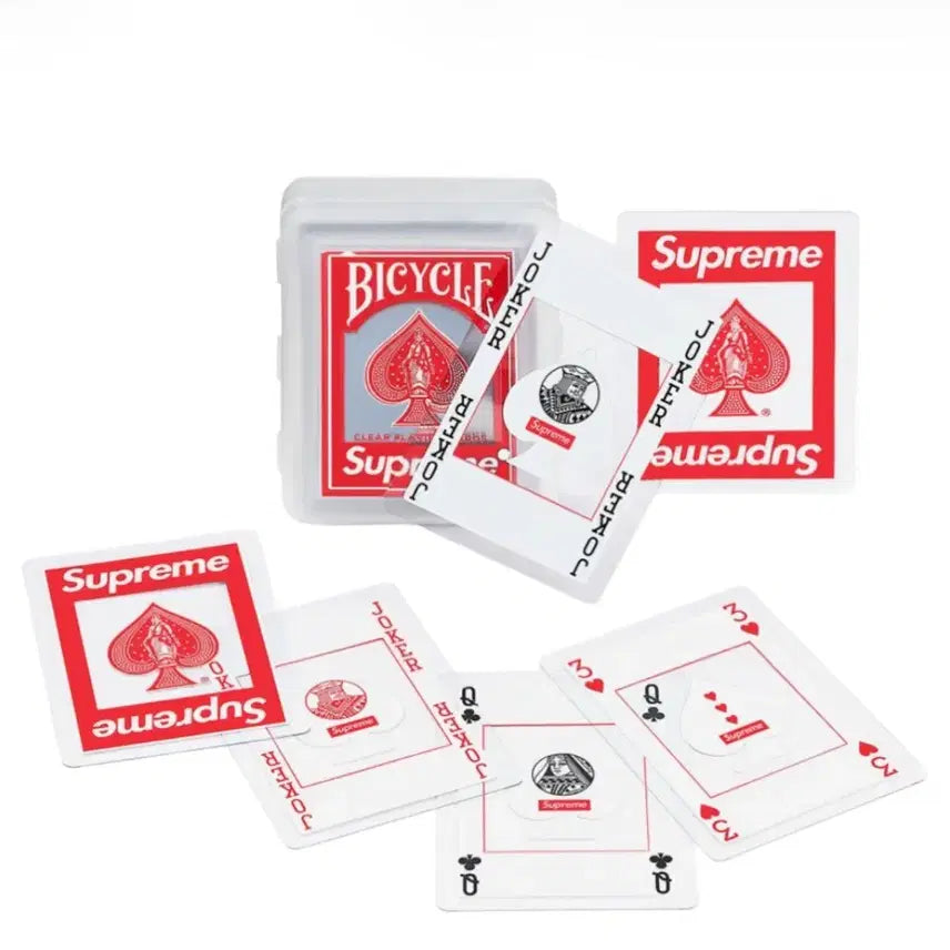 [BUNJANG] Supreme Bicycle Clear Playing Cards 20FW / [OS] 슈프림 바이시클 클리어 플레잉 카드 - 20FW
