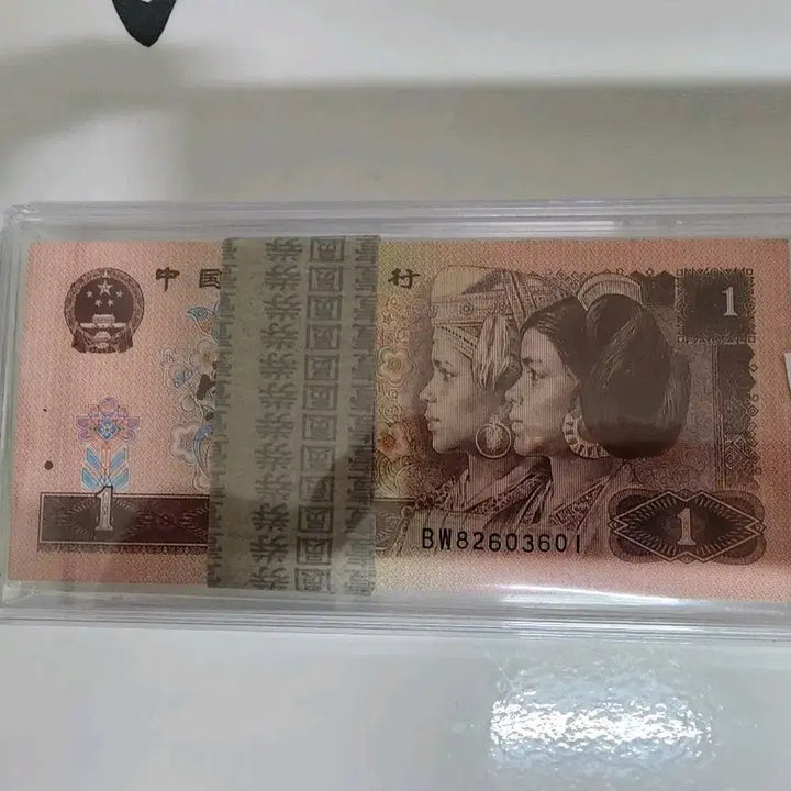 [BUNJANG] 1962 Chinese 1 Yuan Banknote Bundle (100 Notes) / 중국 1위안 지폐 1962년 1판 1권 100귀한다발