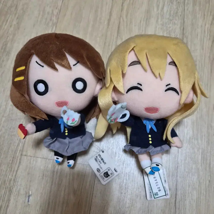[BUNJANG] K-ON! Tsumugi Yui Tea Time Nui Doll Keyring Set / (곧 가격 올림) 고전 케이온 츠무기 유이 티타임 누이 인형 키링 세트
