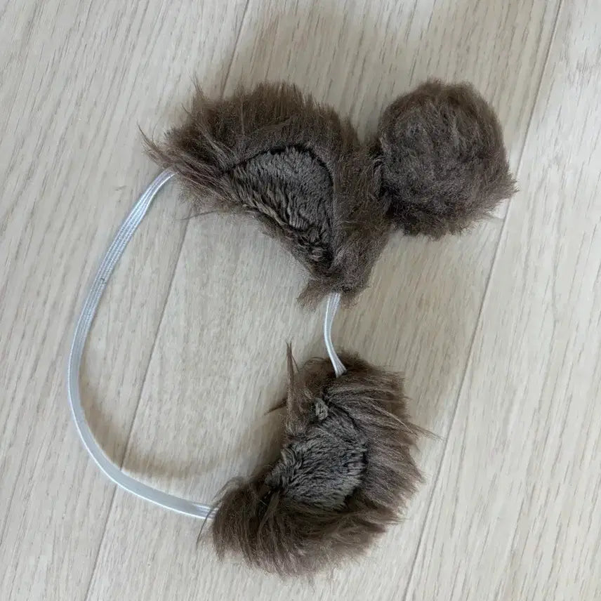[BUNJANG] 20cm Plush Doll Bear Ears &amp; Tail Set (Clip-on) / 20cm 솜인형 곰돌이 귀 꼬리 (집게)