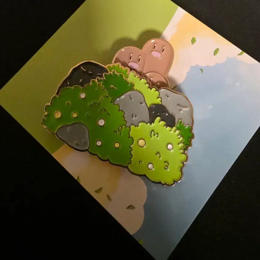 [BUNJANG] Pokemon Dactrio Badge / 포켓몬 이삭토스트 닥트리오 뱃지[급처]