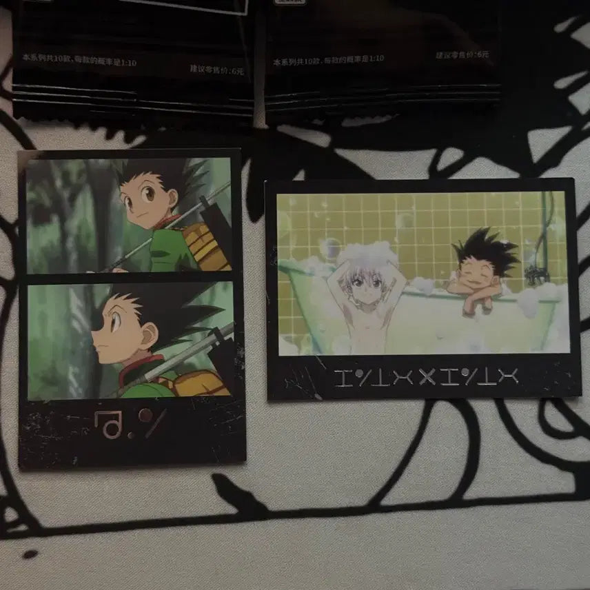 [BUNJANG] Hunter x Hunter Gon &amp; Killua Polaroid Card Set / 헌터헌터 곤 키르아 폴라로이드 카드