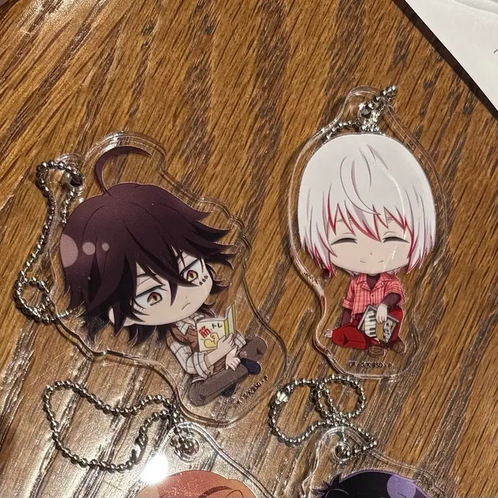[BUNJANG] Bungo Stray Dogs Techo &amp; Jono Reading Keychain Bundle / 문호스트레이독스 텟쵸, 죠우노 독서 키링 일괄 양도