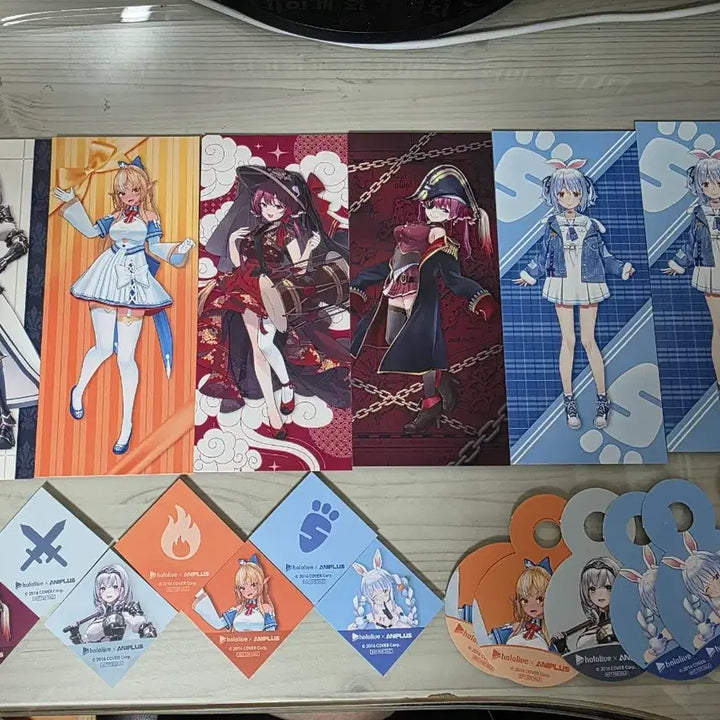 [BUNJANG] Hololive 3rd Generation Aniplus Collaboration Cafe Goods Bundle Set / 홀로라이브 3기생 애니플러스 콜라보 카페 굿즈 일괄