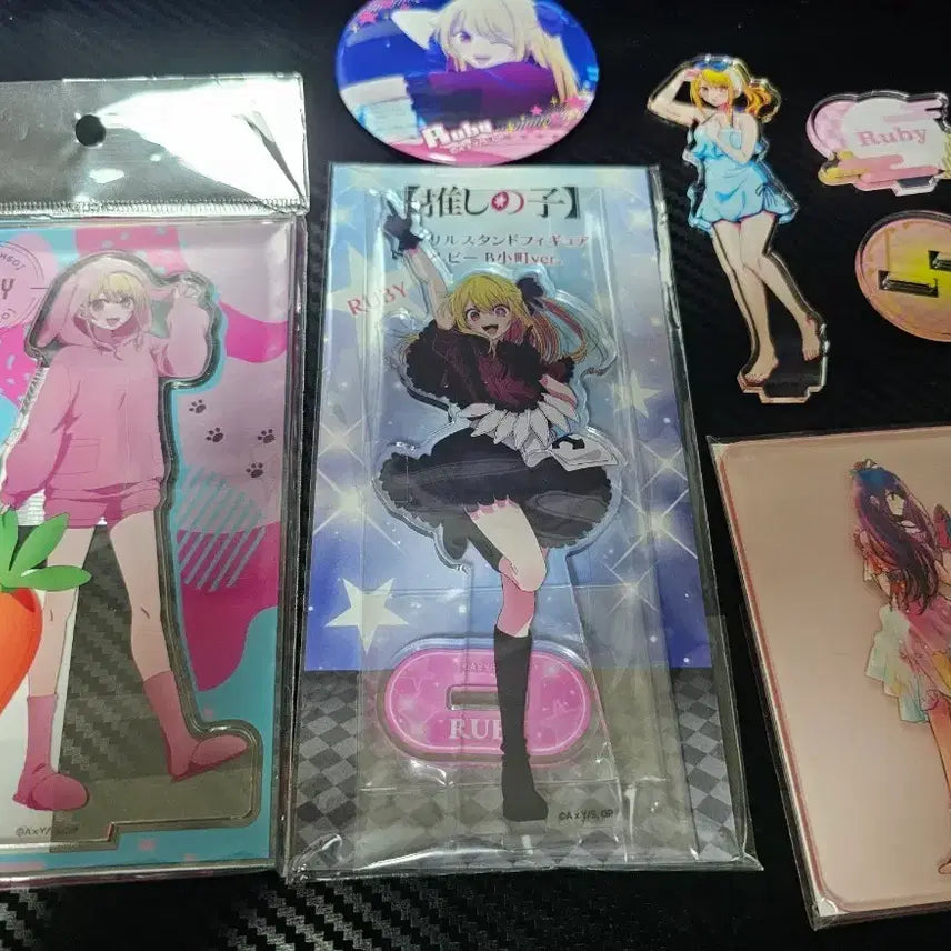 [BUNJANG] Ruby Acrylic Badge POB Bundle Set / 루비 아크릴, 뱃지, 특전 일괄 (가격 인하)