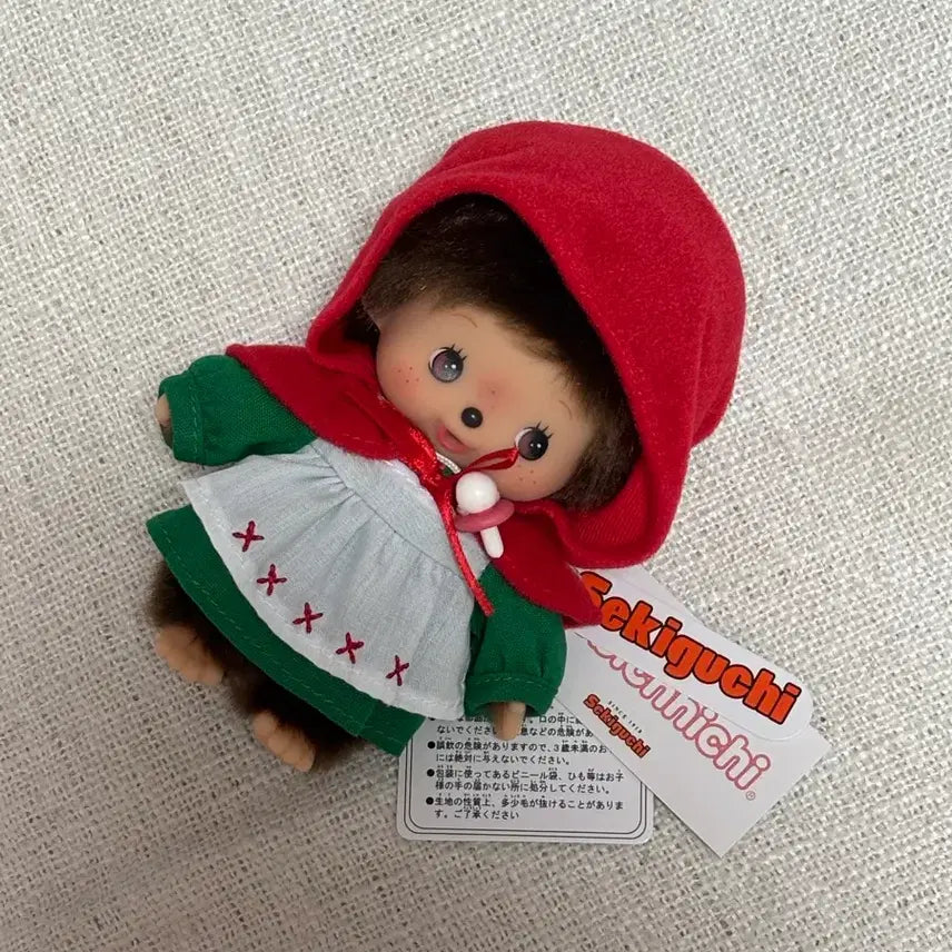 [BUNJANG] Authentic Monchhichi Bebechichi Red Riding Hood Doll / 예쁜아이로 데려왔어요 ! 정품 몬치치 베베치치 빨간망토