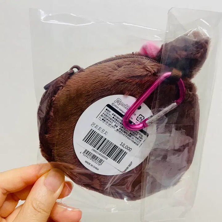 [BUNJANG] Monchhichi Pink Coin Pouch / 몬치치 짱 핑크 동전지갑