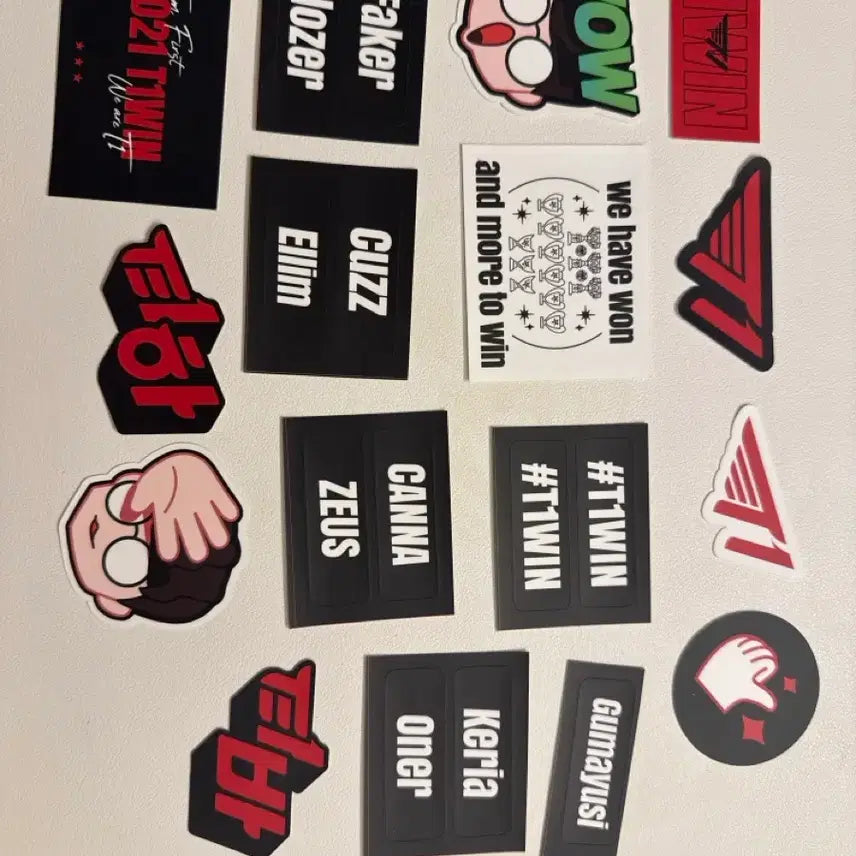 [BUNJANG] T1 2021 YouTube Membership Sticker Bundle Set / 2021 T1 티원 유튜브 멤버십 스티커 일괄 판매합니다