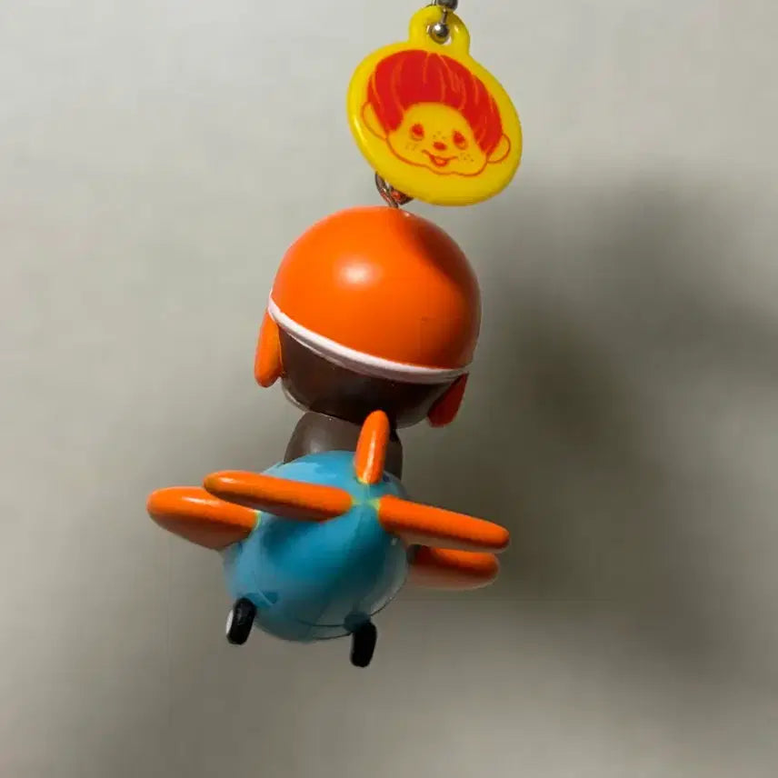 [BUNJANG] Vintage Monchhichi Pilot Strap Keychain / 고전 몬치치 스트랩 키링