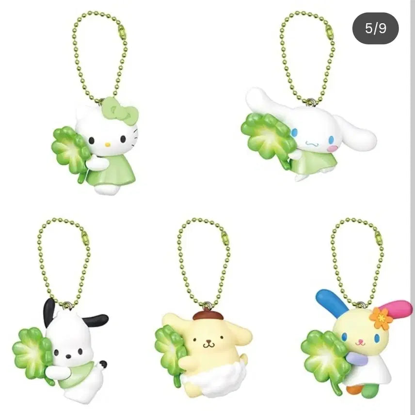 [SOLD OUT] 산리오 행운의 클로버 마스코트 네잎클로버 가챠 폼폼푸린(새상품)