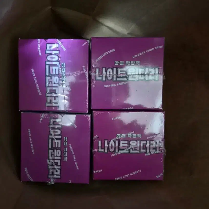 [BUNJANG] Pokemon Card Game Night Wanderer Set (4 Packs) / 포켓몬 카드 게임 나이트원더러 4개 세트