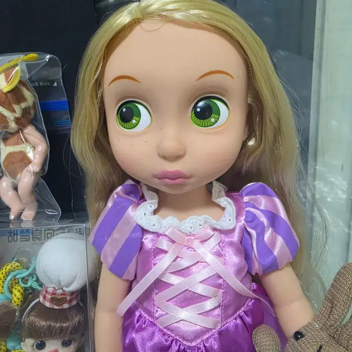 [BUNJANG] Disney Baby Doll Rapunzel with Mini Dolls / (사진구성) 디즈니베이비돌 라푼젤 + 미니인형들