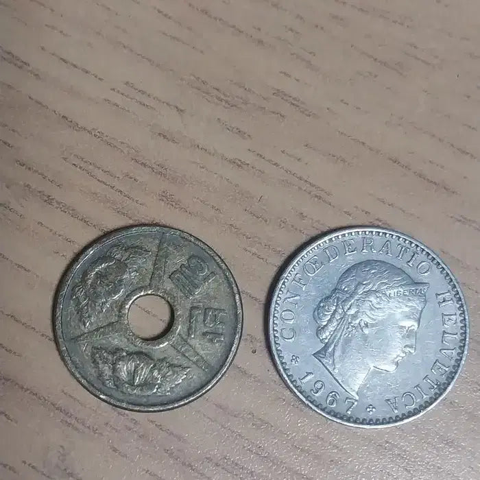 [BUNJANG] 1967 Swiss 20 Rappen &amp; City Bus Token / 1967 스위스 20라펜과 시내버스 토큰