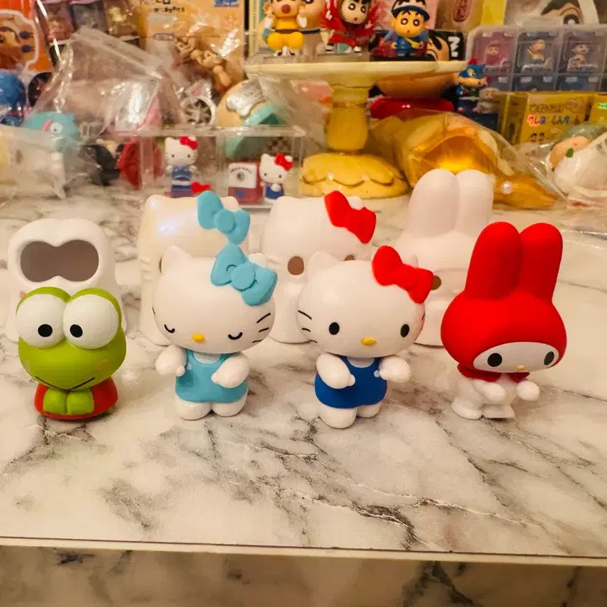 [BUNJANG] Sanrio Ghost Gacha Figure 4 Types Set / 일괄) 산리오 유령가챠 피규어 4종 세트 (키티 케로피 마이멜로디)