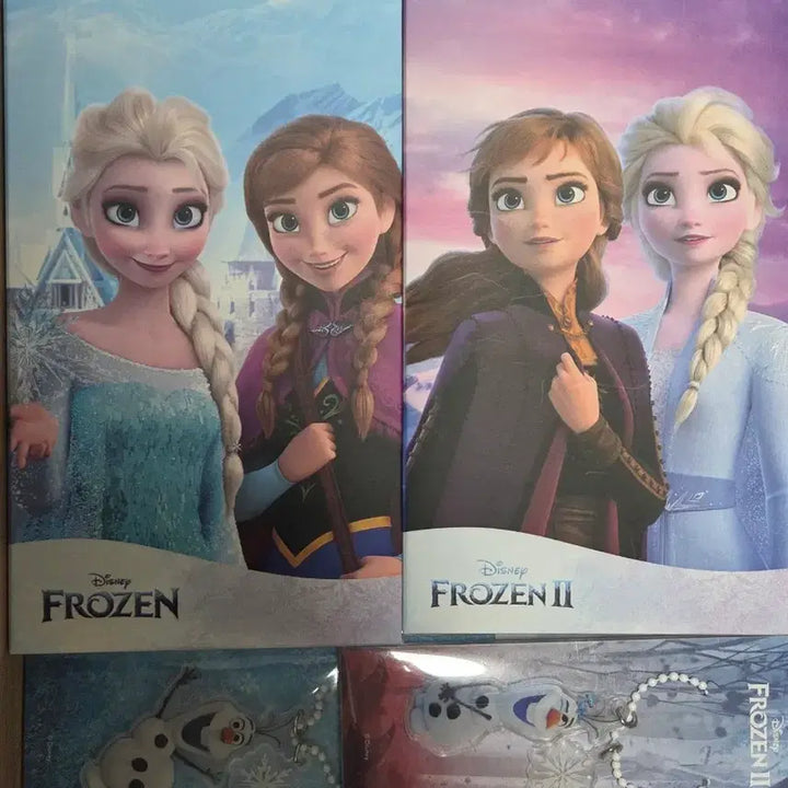 [BUNJANG] Frozen Season 1 &amp; 2 Postcard Book, Olaf Keyring, Masking Tape, Stickers / 겨울왕국 시즌1,2 엽서북 올라프 키링 마스킹테이프 스티커