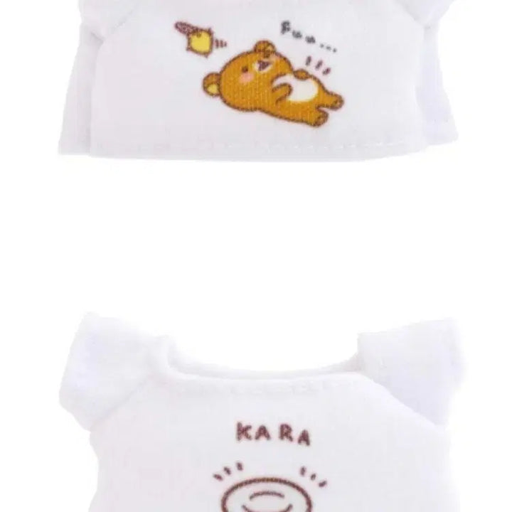 [BUNJANG] Rilakkuma Stay With Me T-shirt &amp; Hotcake Doll Clothes / 리락쿠마 stay with me 티셔츠 &amp; 핫케이크 인형 옷
