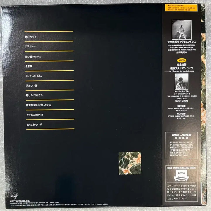 [BUNJANG] Anjeon Jidai (安全地带) IV 4th Album LP / 안전지대 IV 4집 LP