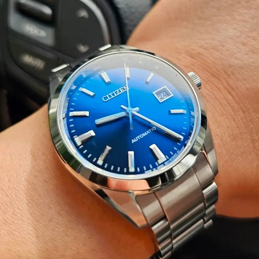 [BUNJANG] Citizen NB1050 Automatic Blue Sunburst Dial Watch / 시티즌 NB1050 청판